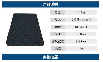 CDM600浮筑樓板隔音減振墊 韋博特引領(lǐng)建筑聲學(xué)舒適新時(shí)代